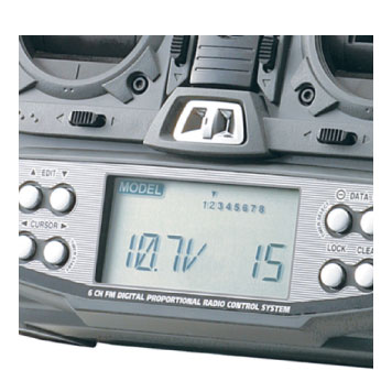 LCD رادیو کنترل 6 کانال Hitec اپتیک اسپورت